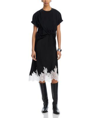 Draped Slip Combo Cotton T-Shirt Dress by 3.1 PHILLIP LIM