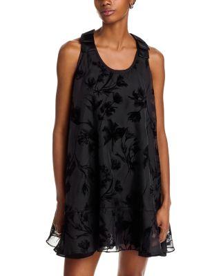 Flocked Organza Sleeveless Trapeze Dress by 3.1 PHILLIP LIM