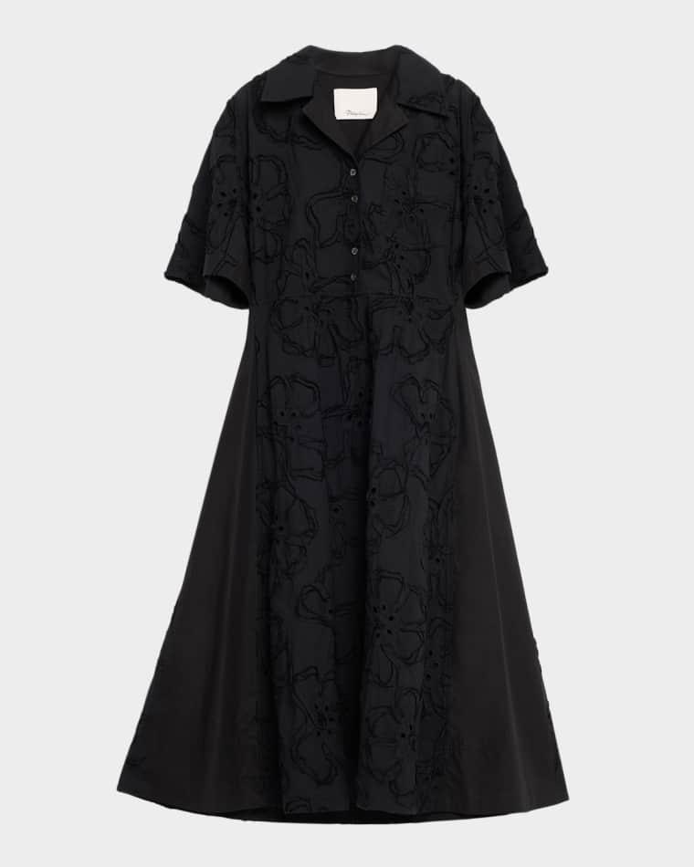 Floral Embroidered Midi Shirtdress by 3.1 PHILLIP LIM