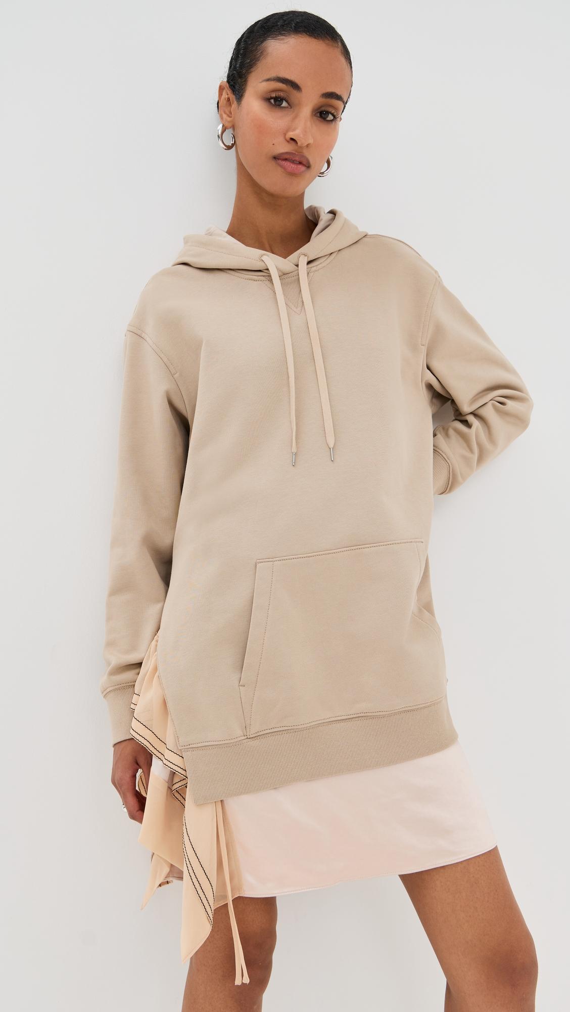 Hoodie Combo Dress with Mini Slip Skirt by 3.1 PHILLIP LIM