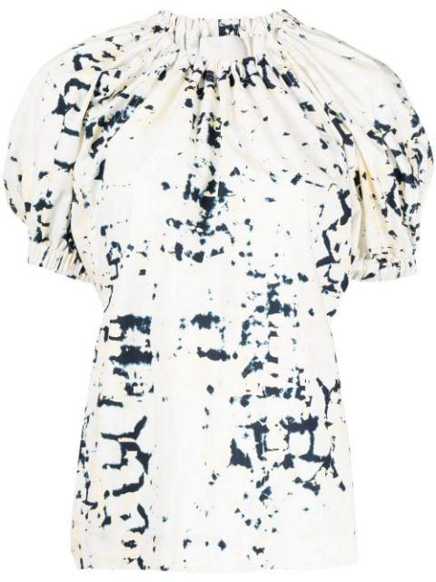 Kaleidoscope puff-sleeve blouse by 3.1 PHILLIP LIM