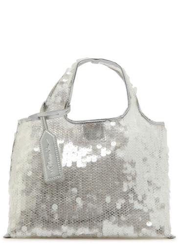 Mini Market sequin-embellished mesh tote bag by 3.1 PHILLIP LIM