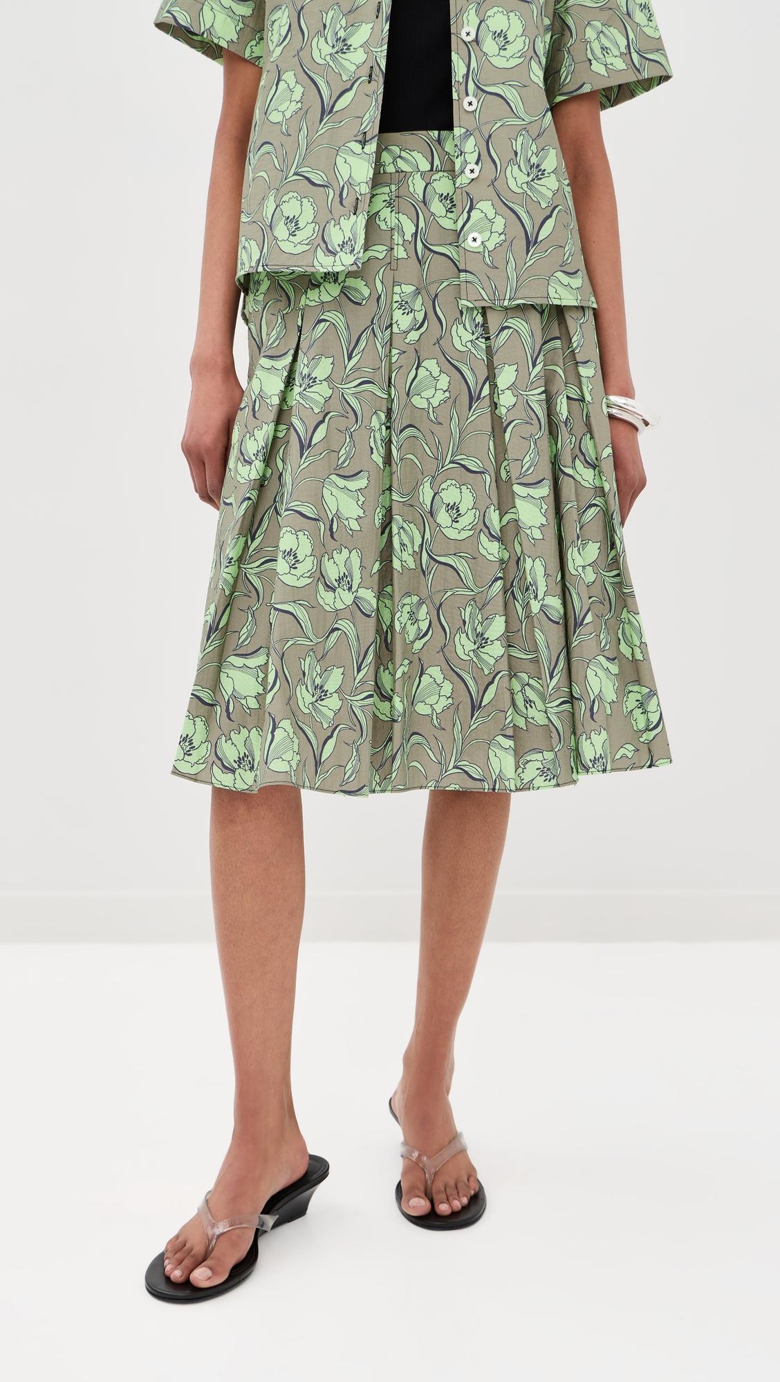 Pleated Knee Length Skirt with Combo by 3.1 PHILLIP LIM