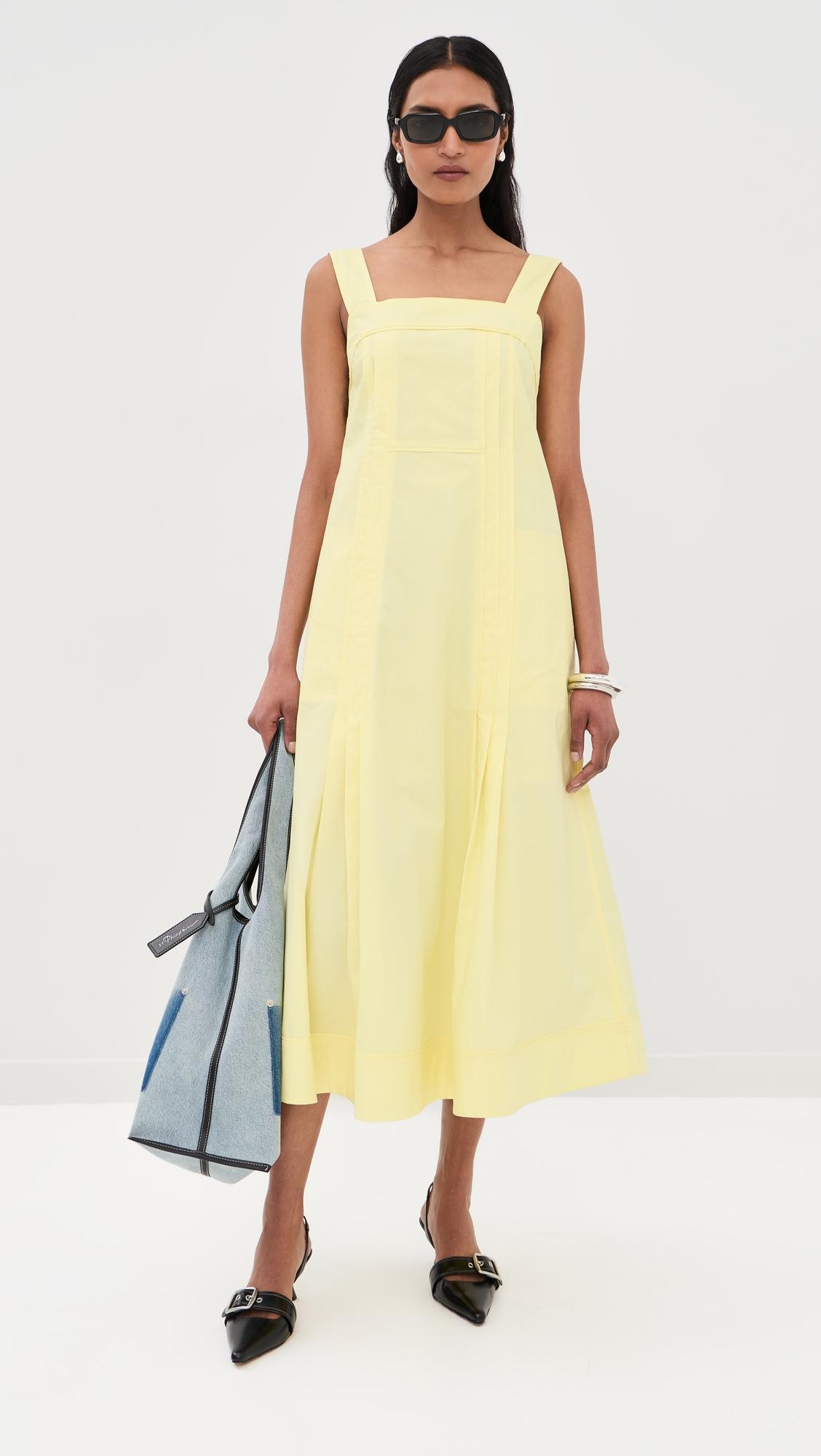 Square Neck Structured Cotton Midi Dress by 3.1 PHILLIP LIM