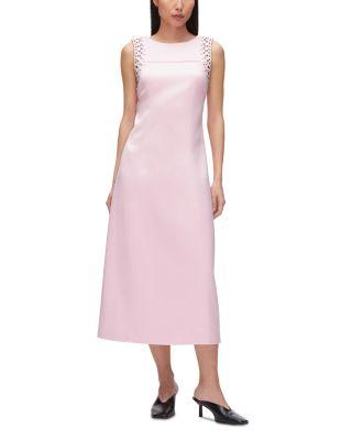 Studded Structured Satin Midi Dress by 3.1 PHILLIP LIM