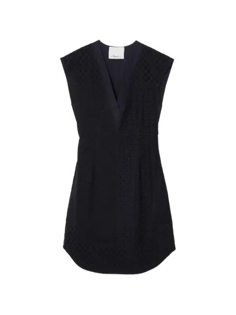 V-neck belted cotton mini dress by 3.1 PHILLIP LIM