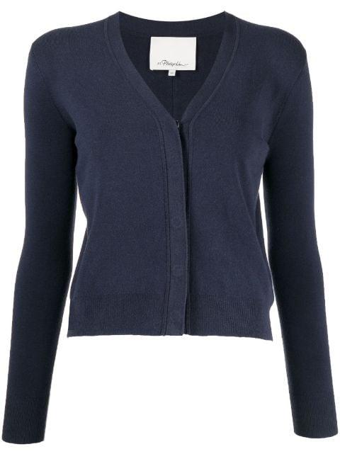 V-neck crepe cardigan by 3.1 PHILLIP LIM