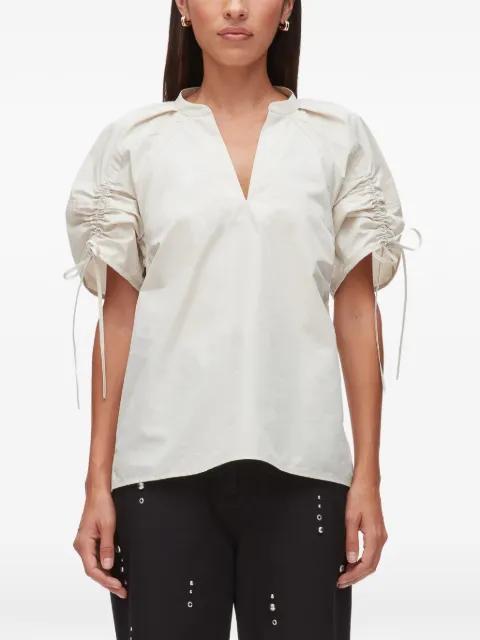 V-neck drawstring top by 3.1 PHILLIP LIM
