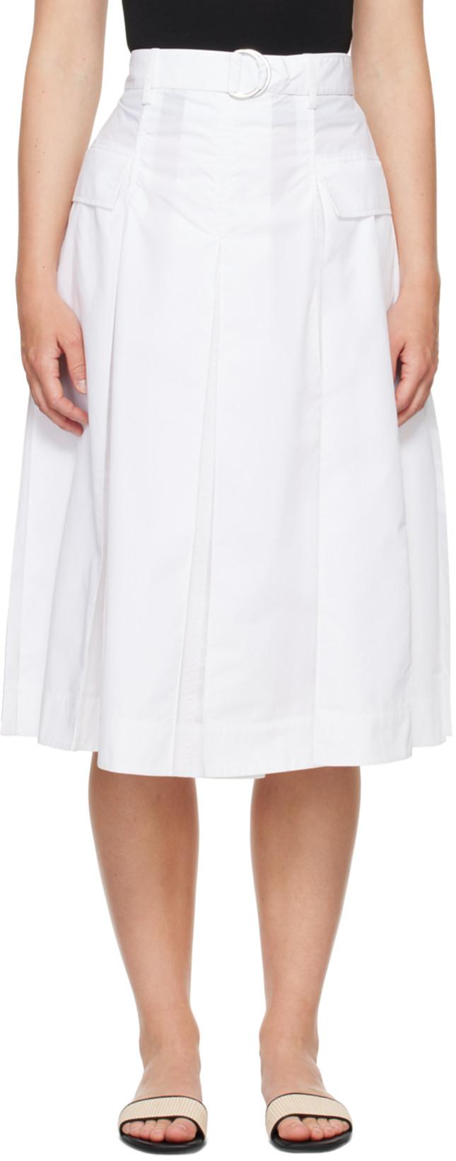 White Utility Midi Skirt by 3.1 PHILLIP LIM