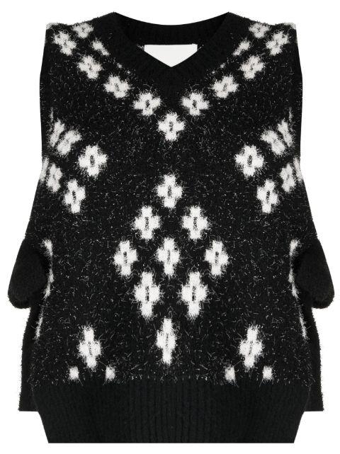 argyle-check knitted vest by 3.1 PHILLIP LIM