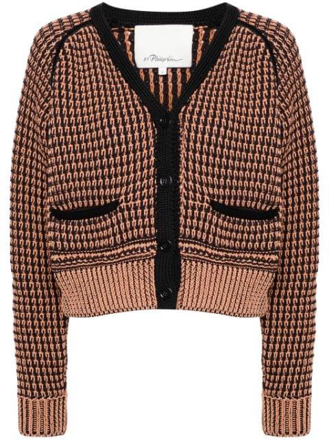bi-color cropped cardigan by 3.1 PHILLIP LIM