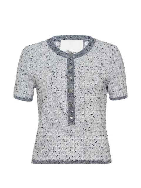 bouclé-knit short-sleeve sweater by 3.1 PHILLIP LIM