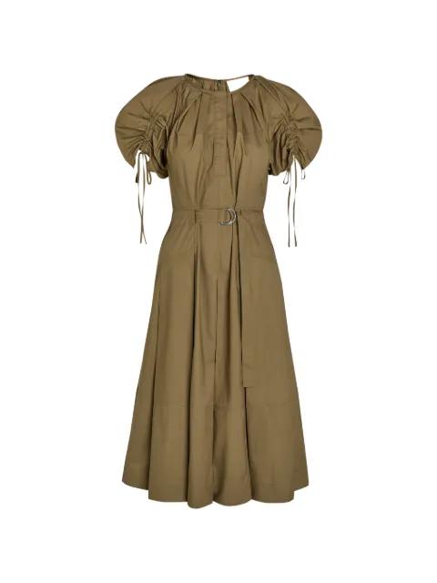 buckle-detail gathered midi dress by 3.1 PHILLIP LIM