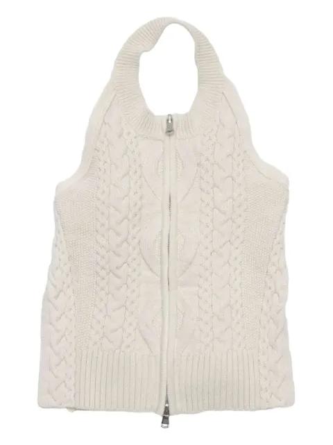 cable-knit halterneck top by 3.1 PHILLIP LIM