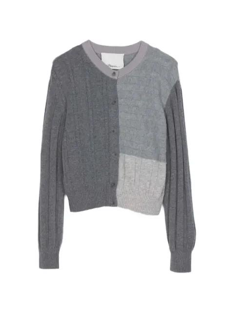 cable-knit patchwork cardigan by 3.1 PHILLIP LIM