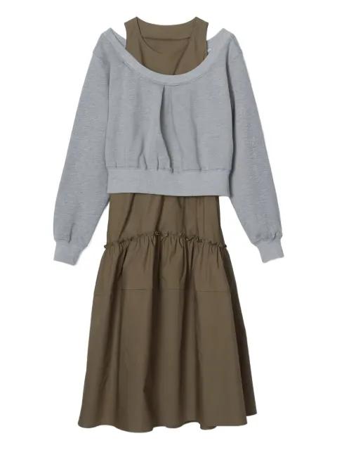 cold-shoulder tiered midi dress by 3.1 PHILLIP LIM