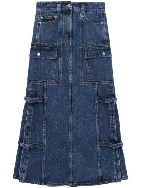 denim cargo midi skirt by 3.1 PHILLIP LIM