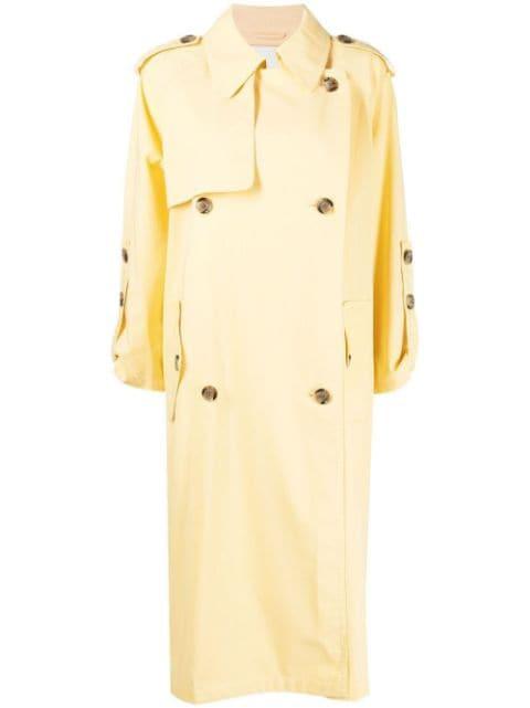 double-breasted belted-waist coat by 3.1 PHILLIP LIM