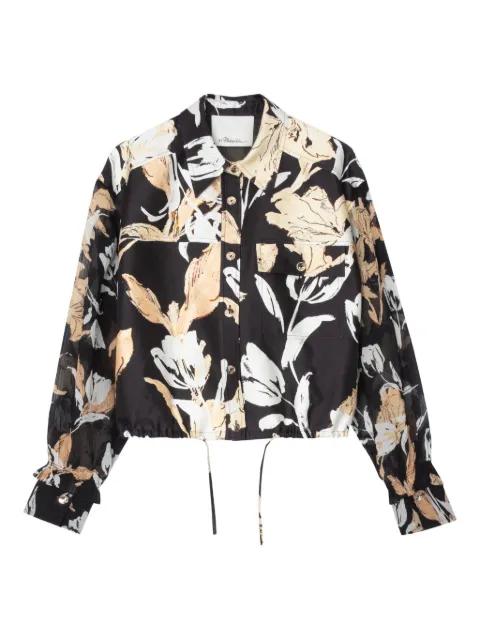 floral-print drawstring shirt by 3.1 PHILLIP LIM