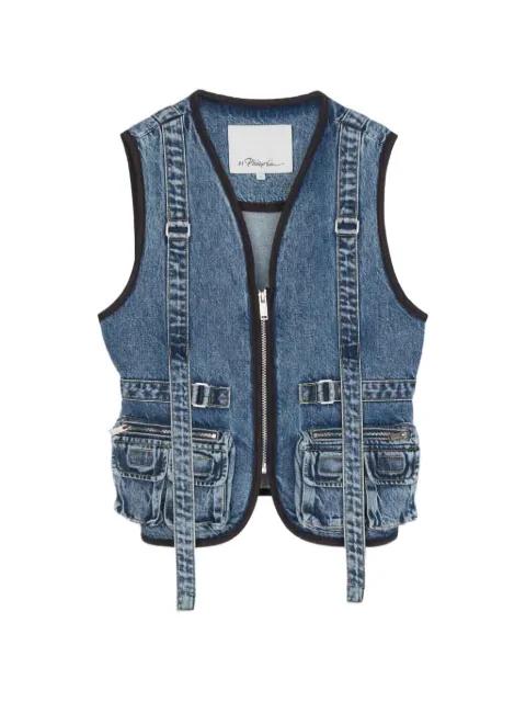 front-pocket denim vest by 3.1 PHILLIP LIM