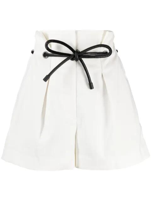 high-waisted drawstring short shorts by 3.1 PHILLIP LIM