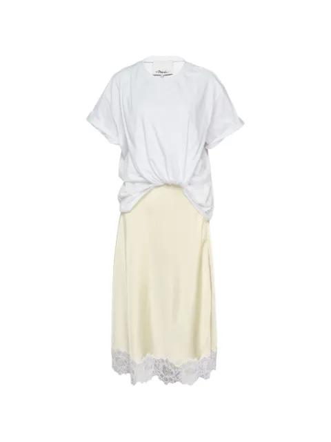 lace-trim twisted-front midi dress by 3.1 PHILLIP LIM