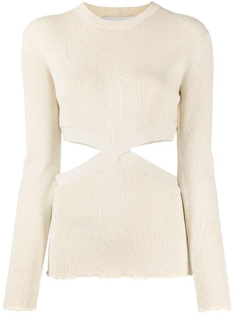 lurex cut-out knitted top by 3.1 PHILLIP LIM