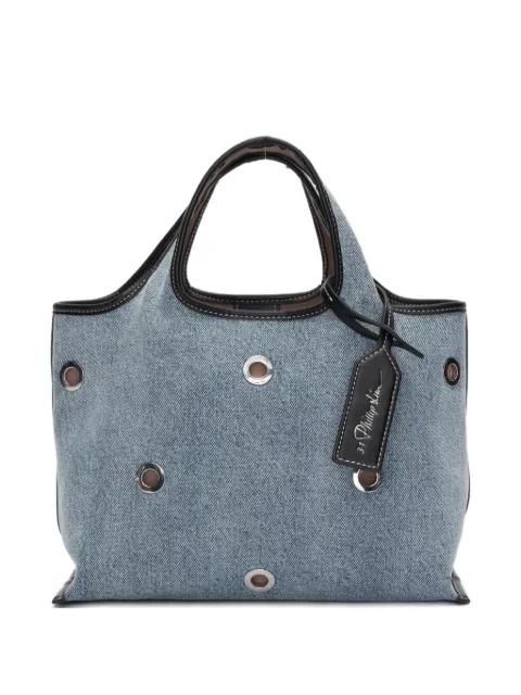 mini denim eyelet detail tote bag by 3.1 PHILLIP LIM