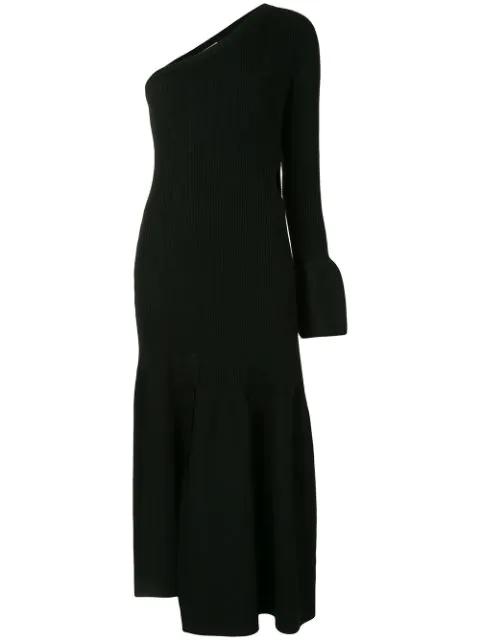 one-sleeve ribbed cutout dress by 3.1 PHILLIP LIM