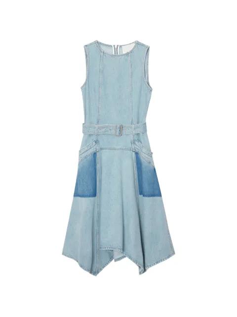 patchwork belted cotton midi dress by 3.1 PHILLIP LIM