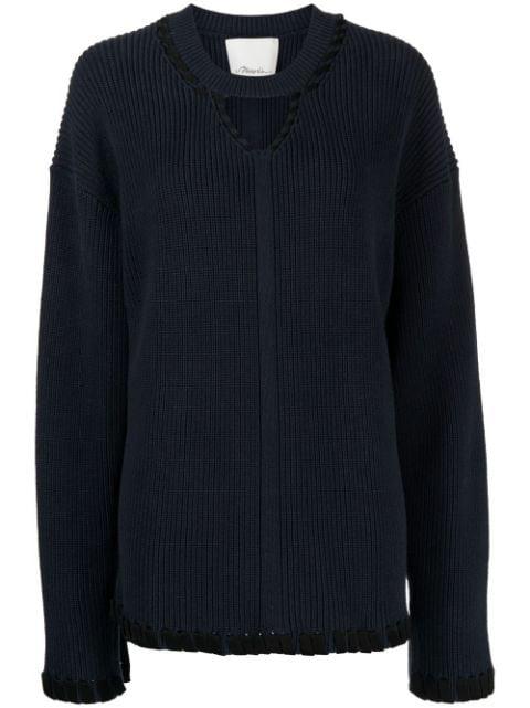 ribbed V-neck jumper by 3.1 PHILLIP LIM