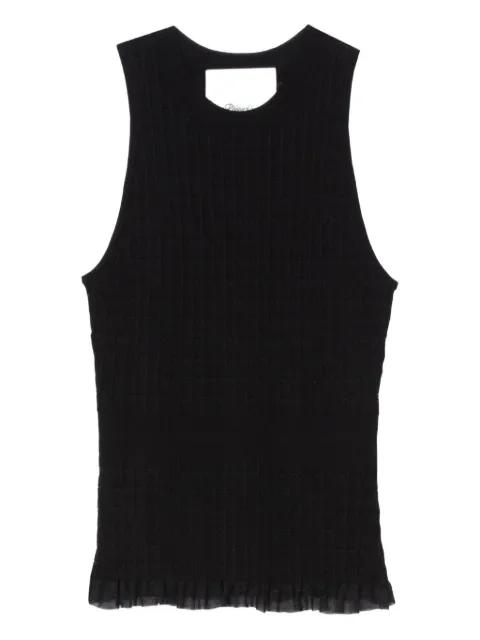 ribbed-knit ruffled top by 3.1 PHILLIP LIM