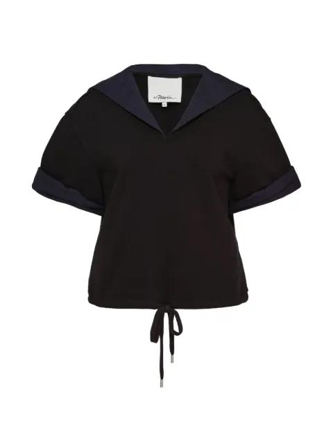 sailor-collar drawstring blouse by 3.1 PHILLIP LIM