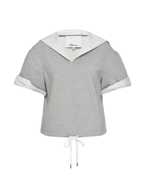 sailor-collar drawstring-detail top by 3.1 PHILLIP LIM