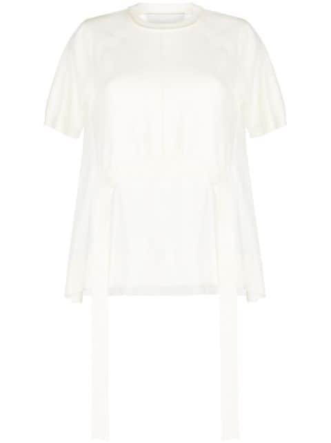 semi-sheer panelled knitted top by 3.1 PHILLIP LIM