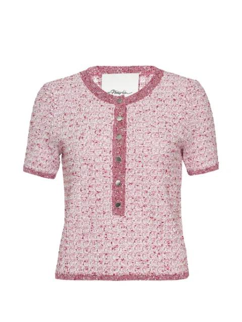 short-sleeved bouclé top by 3.1 PHILLIP LIM