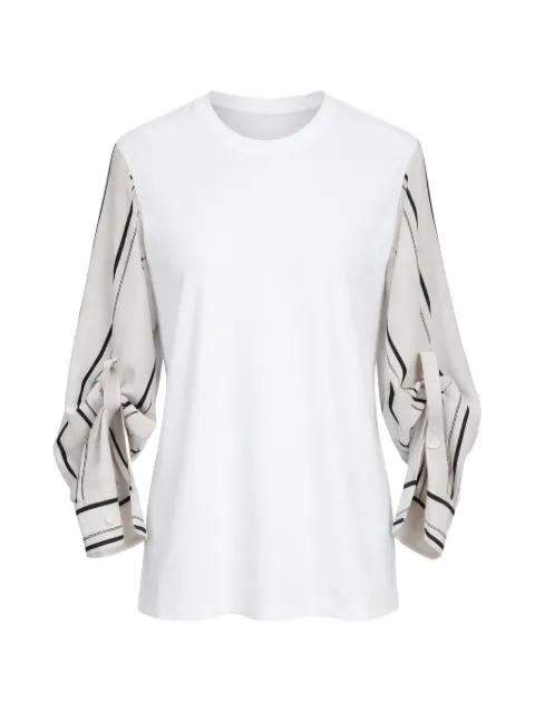 striped-detail T-shirt by 3.1 PHILLIP LIM