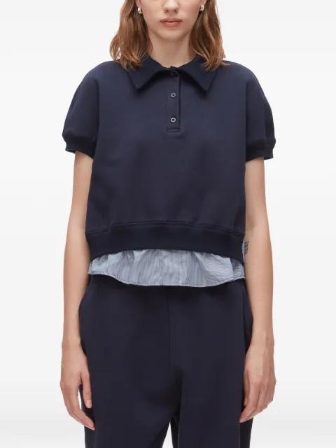 striped panelled polo top by 3.1 PHILLIP LIM