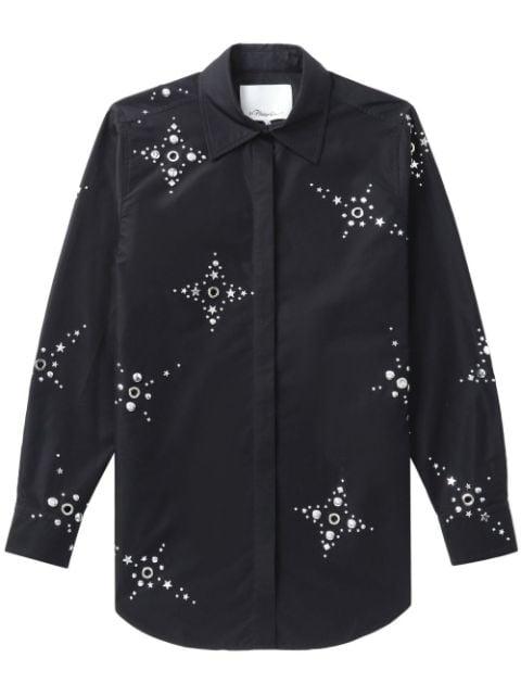 stud-embellished long-sleeve shirt by 3.1 PHILLIP LIM