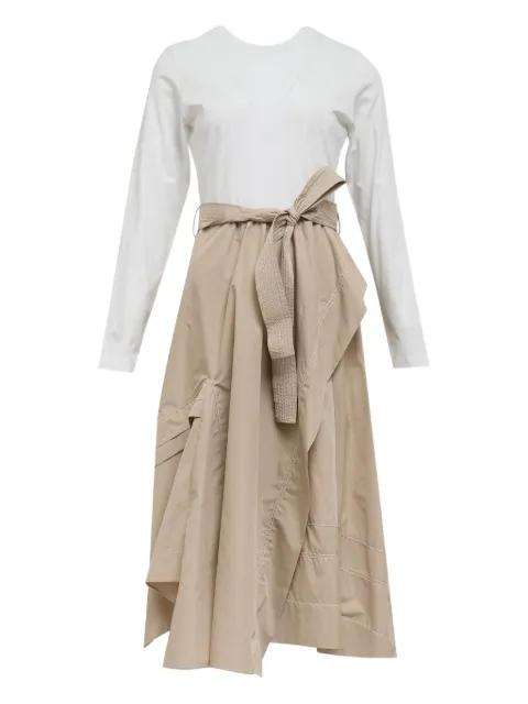 tie-waist panelled midi dress by 3.1 PHILLIP LIM