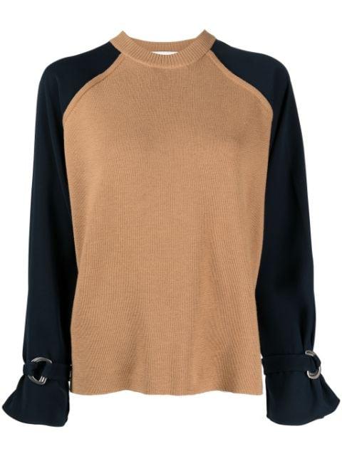 two-tone merino wool jumper by 3.1 PHILLIP LIM