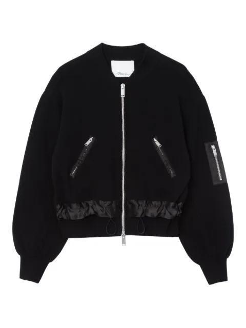 zip-fastening balloon-sleeve jacket by 3.1 PHILLIP LIM