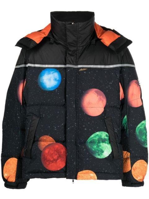 Planets padded jacket by 313 WORLDWIDE
