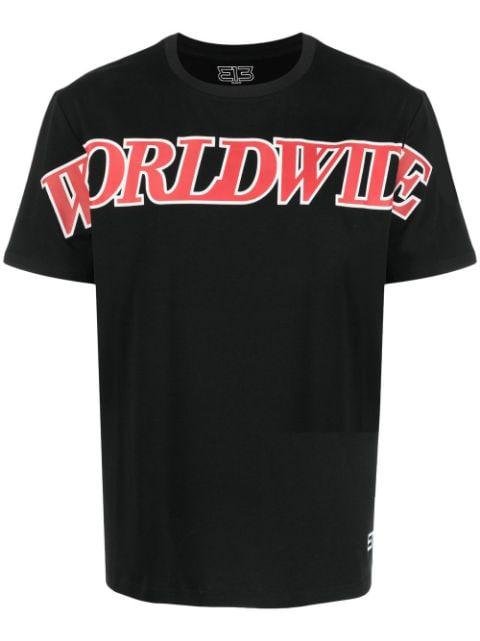 logo-print cotton T-Shirt by 313 WORLDWIDE