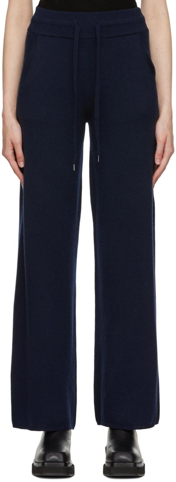 Navy Erica Lounge Pants by 360 CASHMERE
