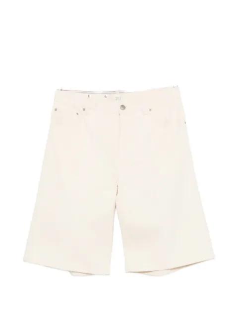 logo-patch denim shorts by 3DICI