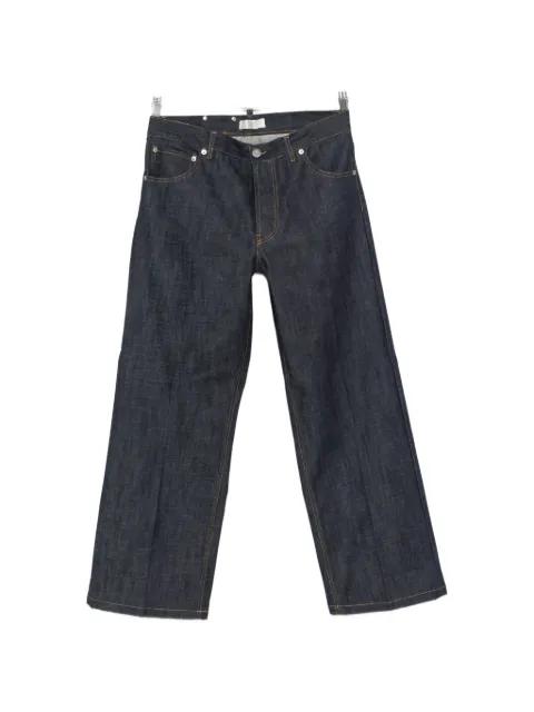 logo-patch wide-leg jeans by 3DICI