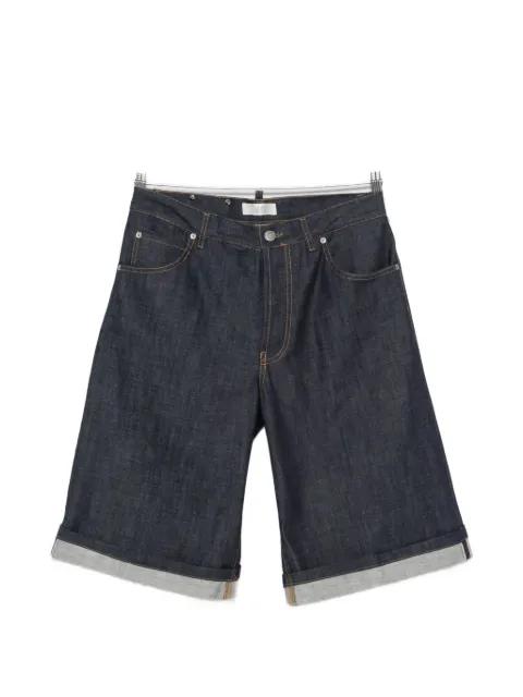 turn-up denim shorts by 3DICI