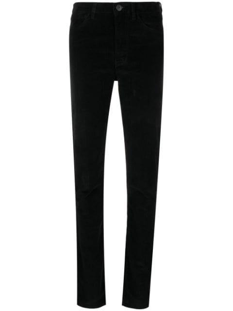 Kaya Split washed slim-fit trousers by 3X1