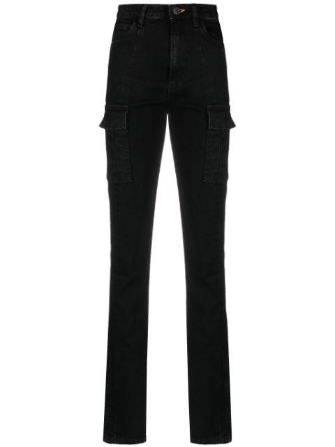 cargo-pockets straight-leg jeans by 3X1